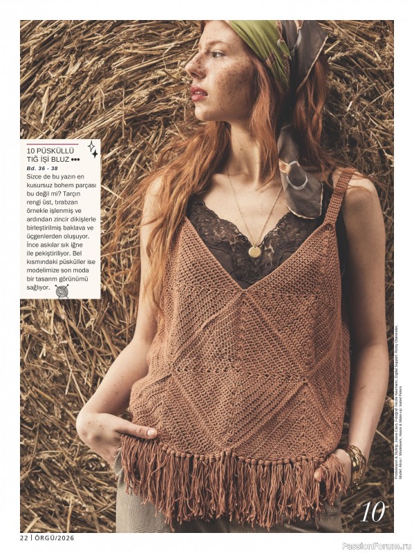 Вязаные модели в журнале &laquo;Burda Orgu №1 2026&raquo;