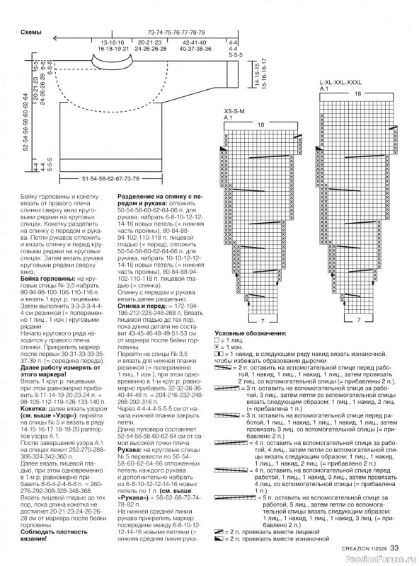 Вязаные модели в журнале «Creazion №1 2026»