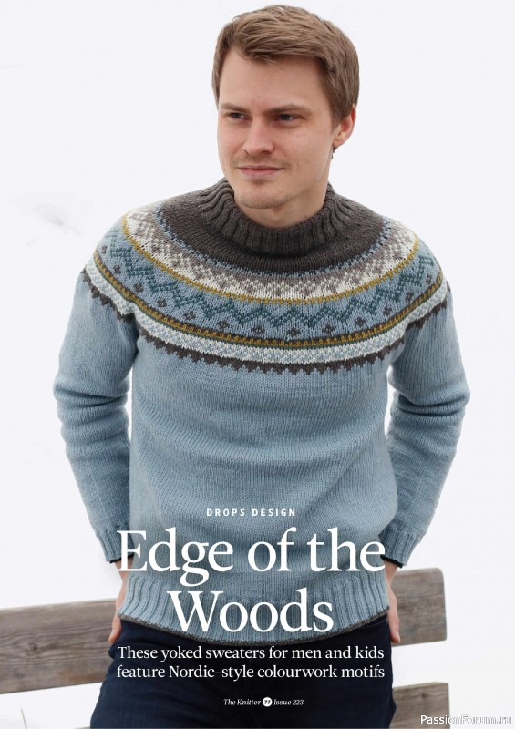 Вязаные проекты спицами в журнале &laquo;The Knitter №223 2025&raquo;