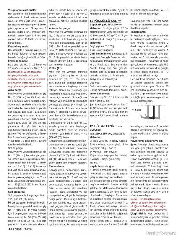 Вязаные проекты в журнале &laquo;Burda Orgu №2 2026&raquo;