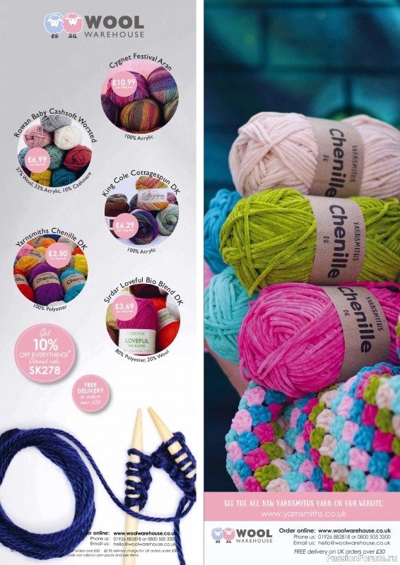 Вязаные проекты в журнале «Simply Knitting №278 2026»