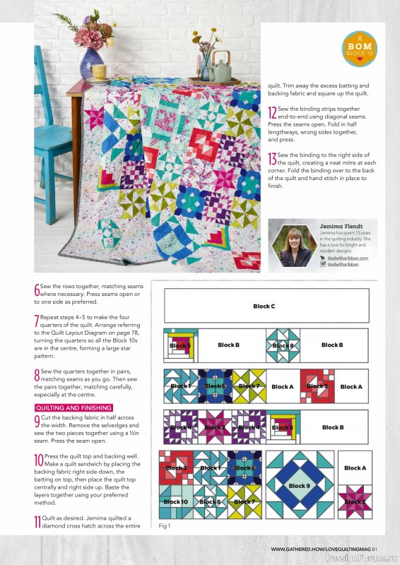 Коллекция проектов для рукодельниц в журнале «Love Patchwork & Quilting №156 2025»