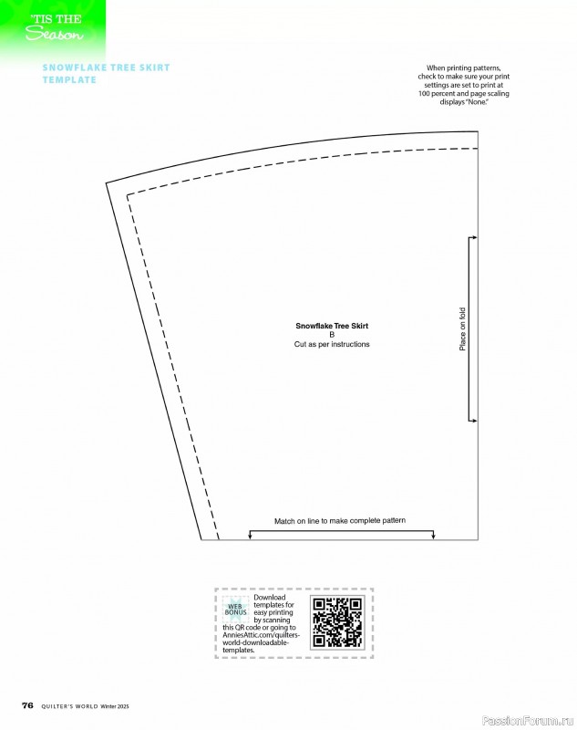 Коллекция проектов для рукодельниц в журнале «Quilter's World - Winter 2025»