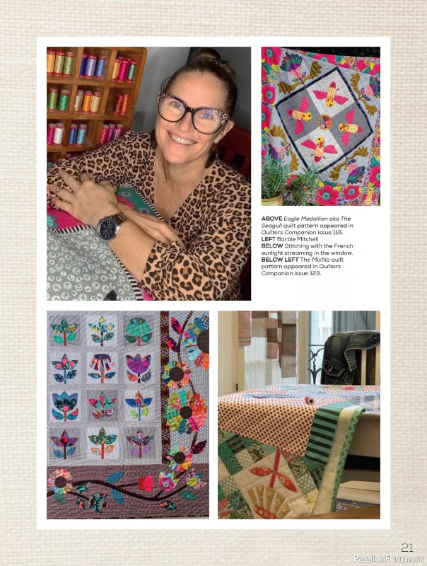 Коллекция проектов для рукодельниц в журнале «Quilters Companion №134 2025»