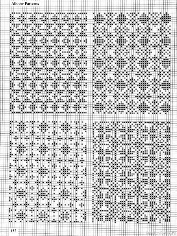 Коллекция узоров в книге «Charts for Colour Knitting». Продолжение