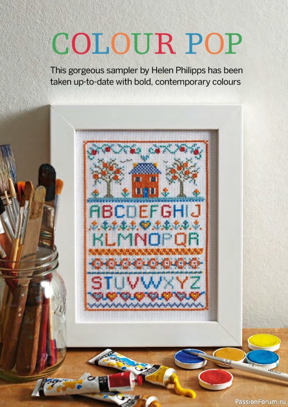 Коллекция вышивки в журнале «Cross Stitch Collection - The Ultimate Alphabets 2026»