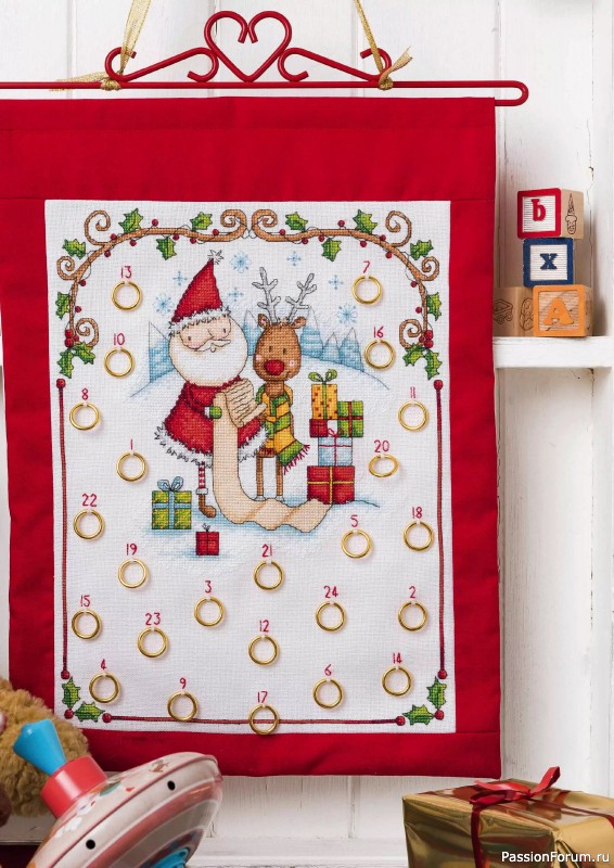 Коллекция вышивки в журнале «Cross Stitch Gold - Christmas 2024»