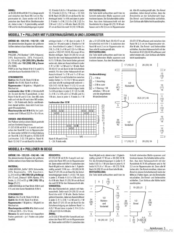 Вязаные модели для детей в журнале &laquo;Kinder Maschenmode №1 2026&raquo;