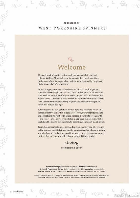 Вязаные проекты крючком в журнале &laquo;Inside Crochet №185 2025&raquo;