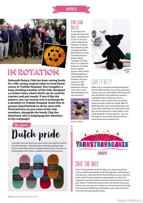 Вязаные проекты крючком в журнале «Simply Crochet №166 2025»