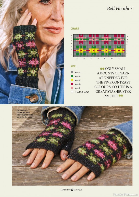 Вязаные проекты спицами в журнале «The Knitter №209 2024»