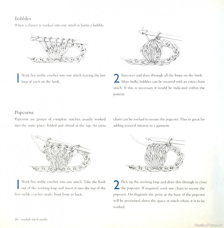 Вязаные проекты в книге &laquo;Crochet Stitch Motifs&raquo;.