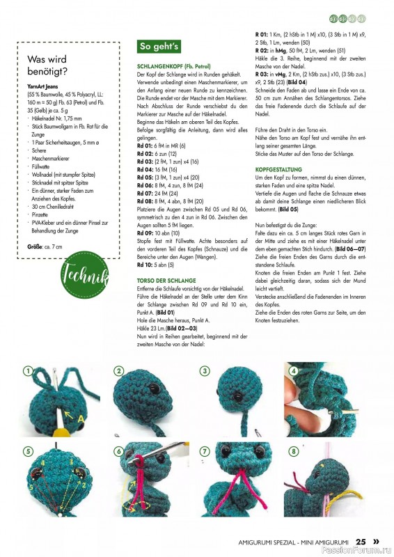 Вязаные проекты в журнале «Amigurumi Spezial - Mini №2 2025»