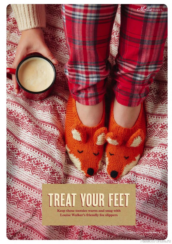 Коллекция проектов для рукодельниц в журнале «Mollie Makes Christmas Crafting – Winter Knits 2025»