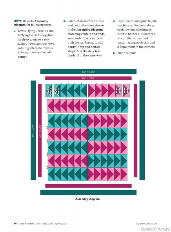 Коллекция проектов для рукодельниц в журнале &laquo;Quick+Easy Quilts - Spring 2026&raquo;