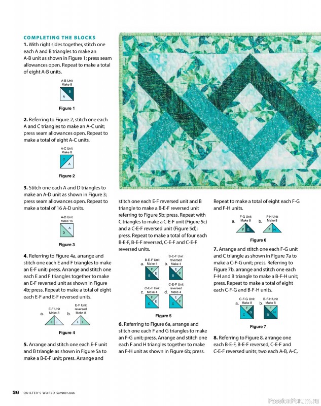 Коллекция проектов для рукодельниц в журнале &laquo;Quilter's World - Summer 2026&raquo;