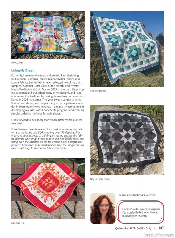 Коллекция проектов для рукодельниц в журнале «Quiltmaker - Winter 2026»