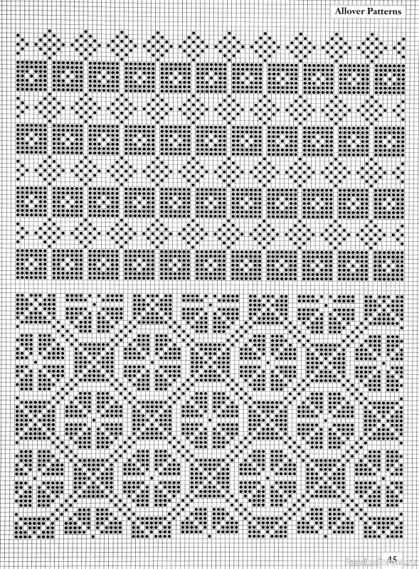 Коллекция узоров в книге «Charts for Colour Knitting»