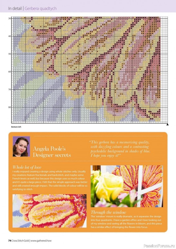 Коллекция вышивки в журнале «Cross Stitch Gold - Floral Collection 2023»