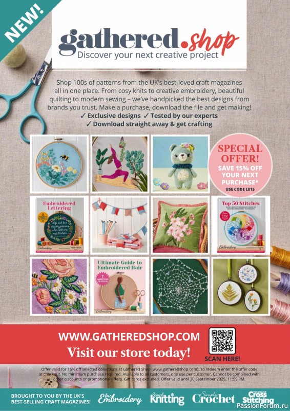 Коллекция вышивки в журнале «Love Embroidery №70 2025»