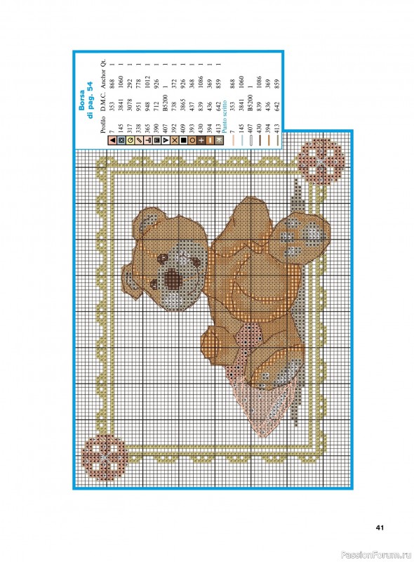 Коллекция вышивки в журнале &laquo;Profilo Punto Croce Bebe №1 2026&raquo;