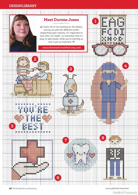Коллекция вышивки в журнале &laquo;The World of Cross Stitching №368 2025&raquo;