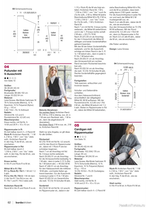 Вязаные модели в журнале «Burda Stricken №6 2023»