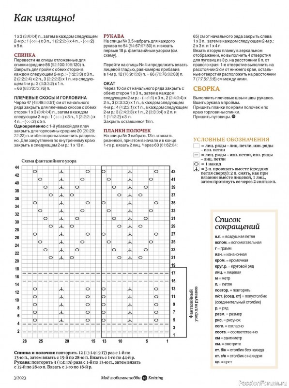 Вязаные модели в журнале «Knitting. Вязание №3 2023»