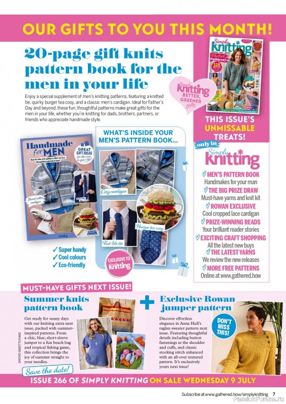 Вязаные проекты крючком в журнале «Simply Knitting №265 2025»