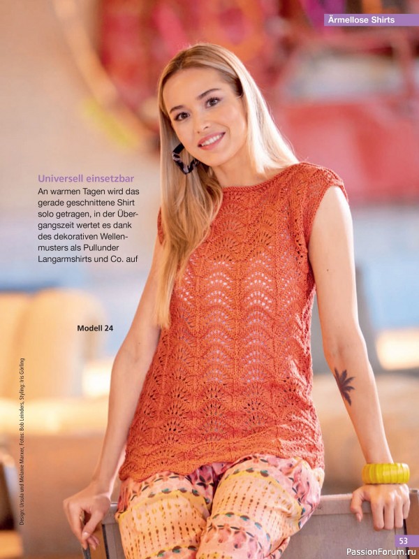 Вязаные проекты спицами в журнале &laquo;Hundert Seiten voller Ideen №2 2026&raquo;
