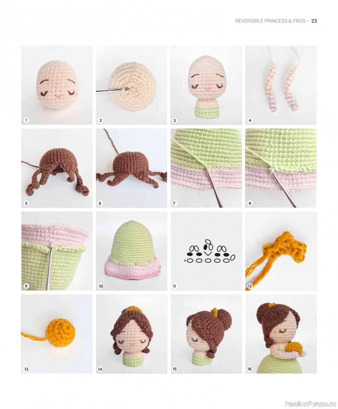 Вязаные проекты в книге «Reversible Amigurumi»