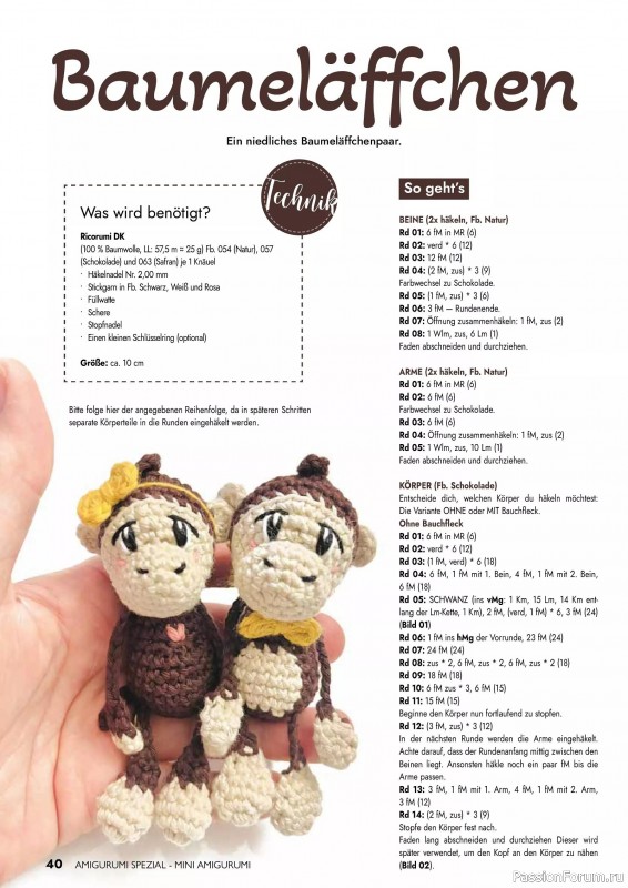 Вязаные проекты в журнале «Amigurumi Spezial - Mini №2 2025»