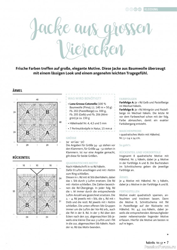 Вязаные проекты в журнале &laquo;Hakeln das MaschenMagazin №57 2026&raquo;