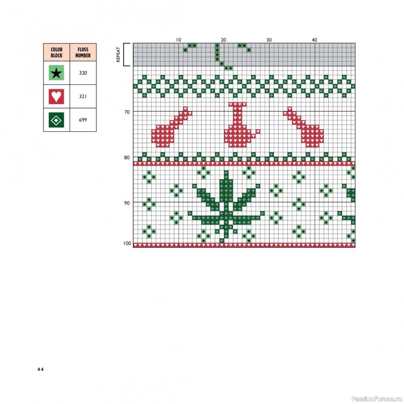 Коллекция вышивки в книге «Cross-Stitch for the Holidays»