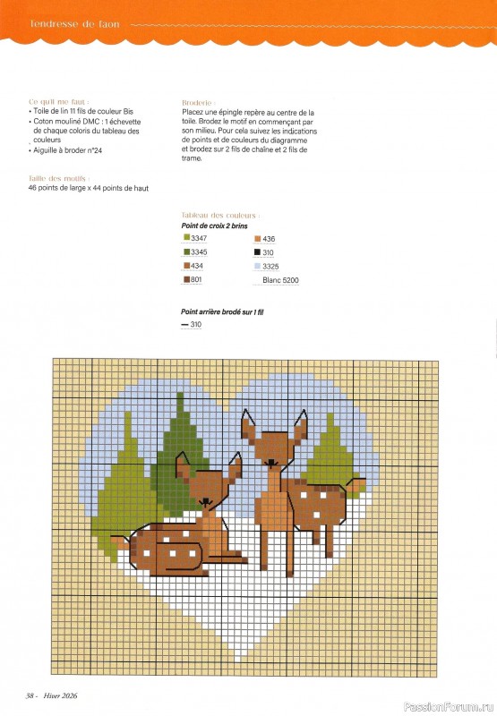 Коллекция вышивки в журнале &laquo;Creation Point de Croix №116 2026&raquo;