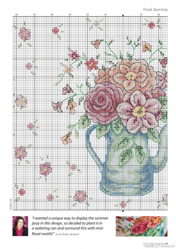 Коллекция вышивки в журнале «Cross Stitch Favourites - Flowers 2026»