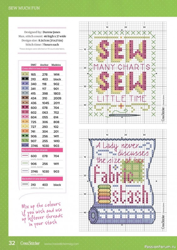 Коллекция вышивки в журнале «CrossStitcher №387 2022»