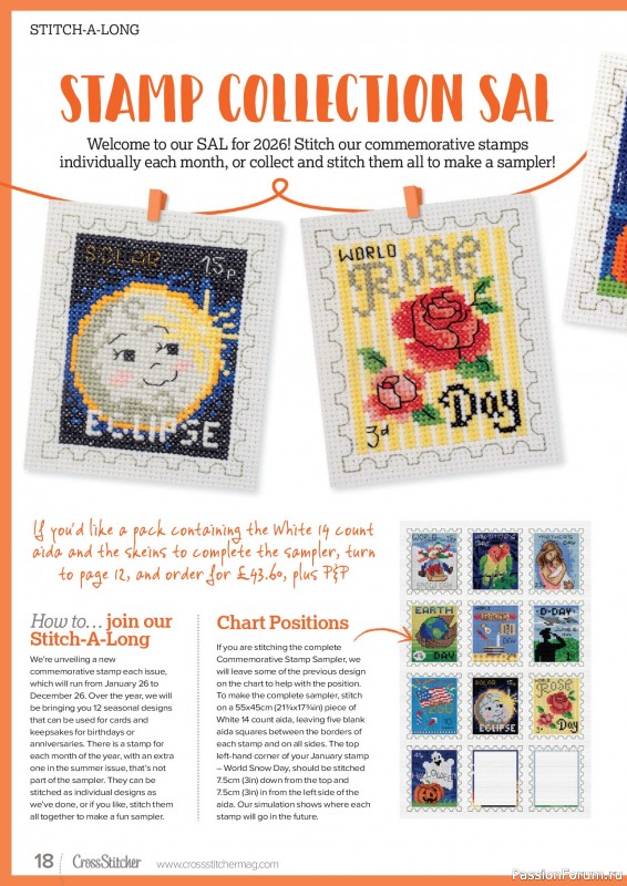 Коллекция вышивки в журнале «CrossStitcher №440 2026»