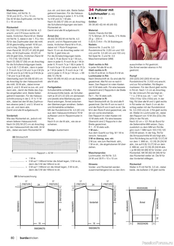 Вязаные модели в журнале «Burda Stricken №4 2026»
