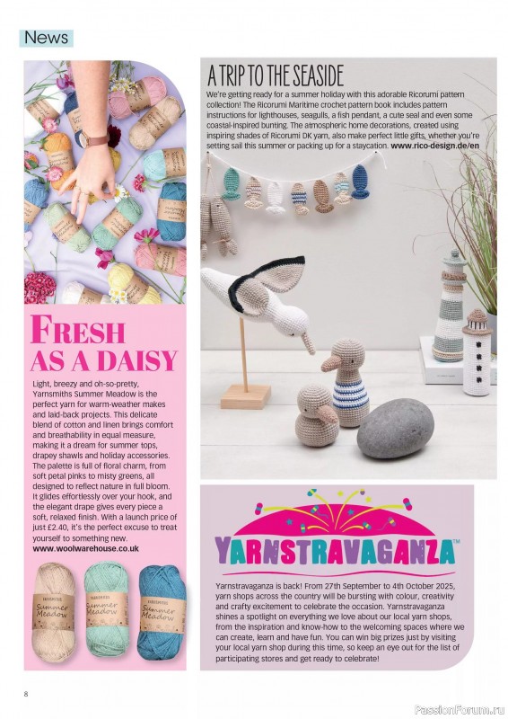 Вязаные проекты крючком в журнале «Crochet Now №124 2025»