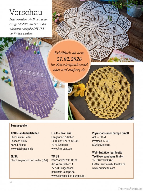 Вязаные проекты крючком в журнале &laquo;Dekoratives Hakeln №187 2026&raquo;