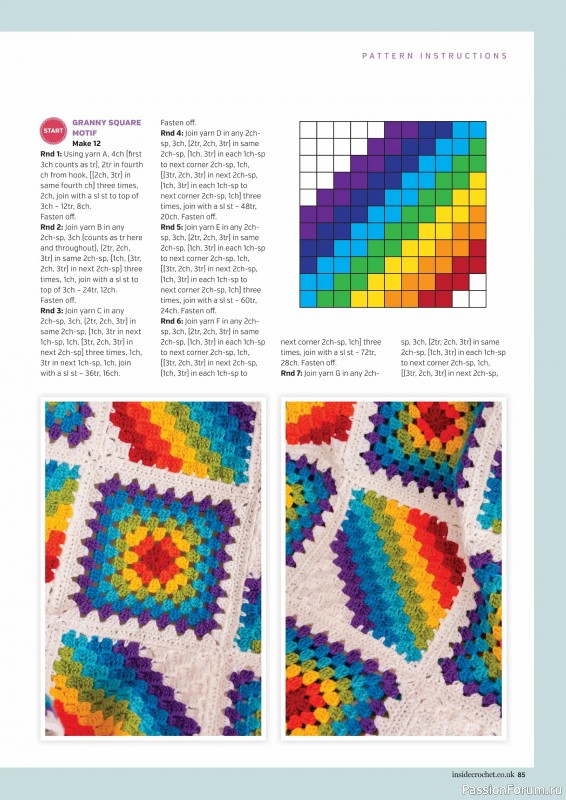 Вязаные проекты крючком в журнале &laquo;Inside Crochet №185 2025&raquo;