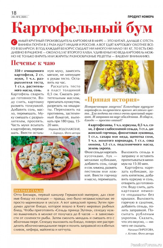 Коллекция кулинарных рецептов в журнале «Наша кухня №9 2025»