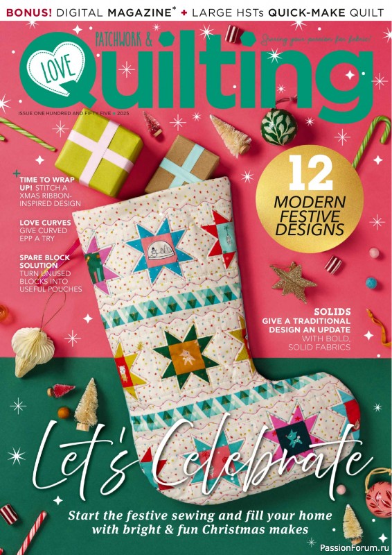 Коллекция проектов для рукодельниц в журнале «Love Patchwork & Quilting №155 2025»