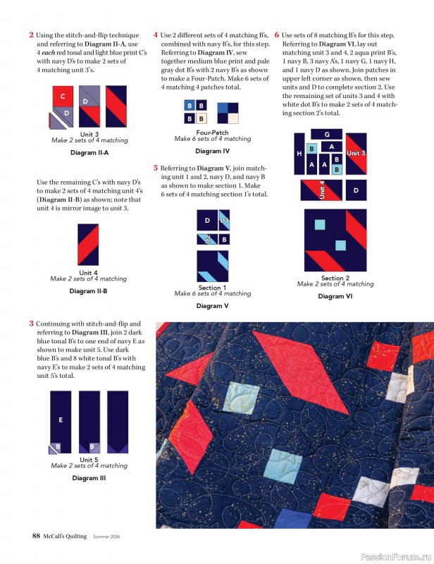 Коллекция проектов для рукодельниц в журнале &laquo;McCall's Quilting - Summer 2026&raquo;