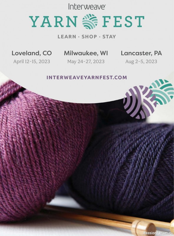 Вязаные модели в журнале «Interweave Knits - Spring 2023»