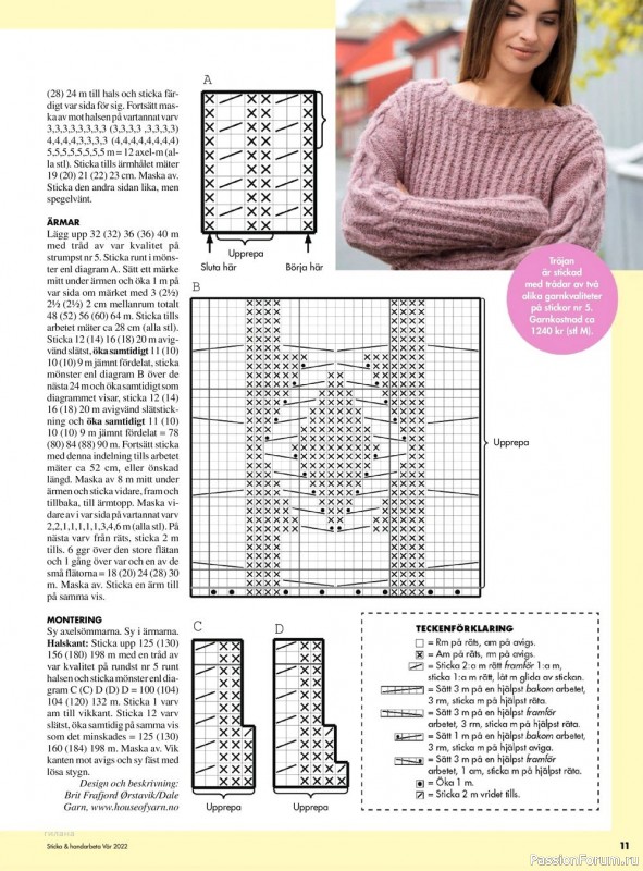 Вязаные модели в журнале «Sticka & handarbeta №2 2022»