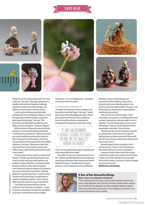 Вязаные проекты крючком в журнале «Simply Crochet №158 2025»