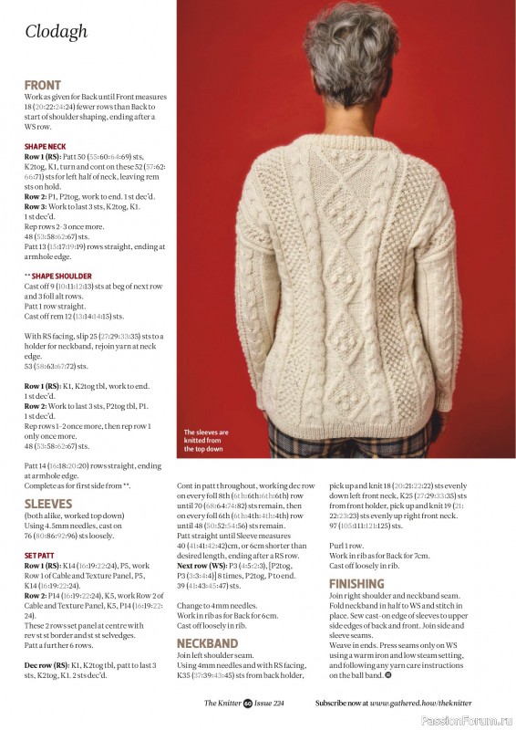 Вязаные проекты спицами в журнале «The Knitter №224 2026»