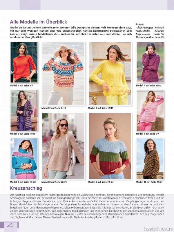 Вязаные проекты в журнале «Meine Strickmode Sonderheft MS186 2025»